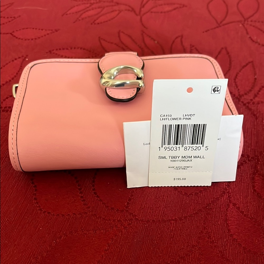 Coach Tabby medium wallet - flower pink